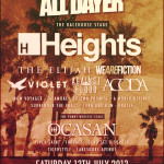 Knee Deep Bookings All Dayer - Hights, The Elijah, We Are Fiction And Many More