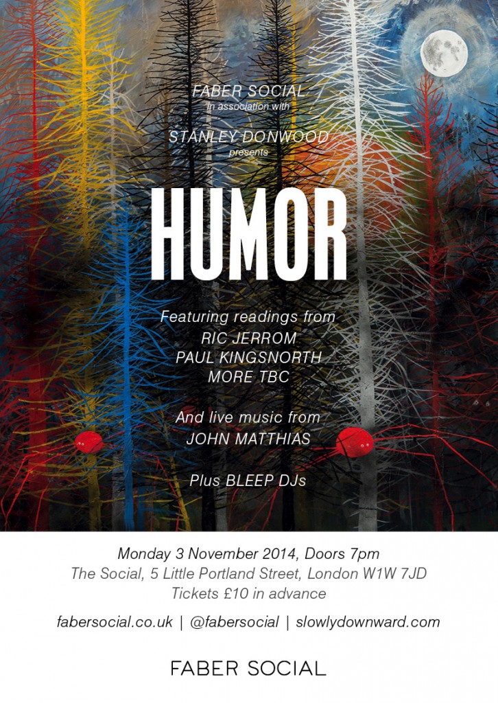 Faber Social with Stanley Donwood – The Social, London, 3rd November 2014