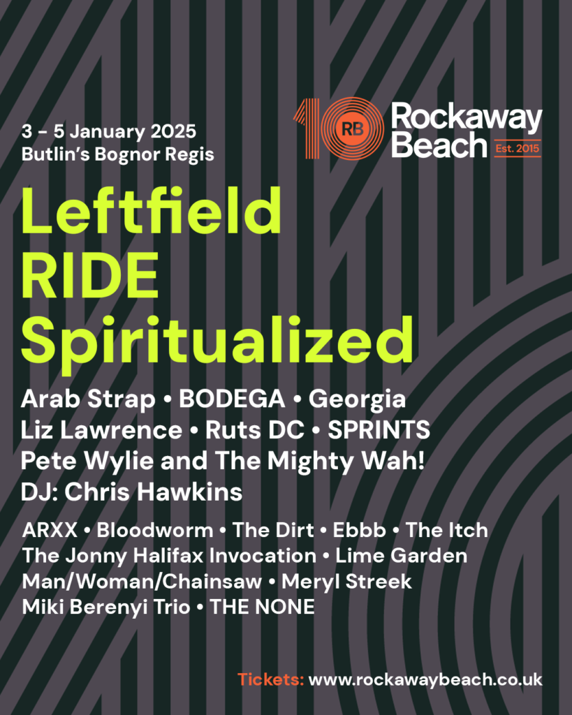 NEWS: Leftfield, RIDE and Spiritualized to headline 10th Rockaway Beach Festival 23 RB25 Poster SOCIAL SQUARE 1