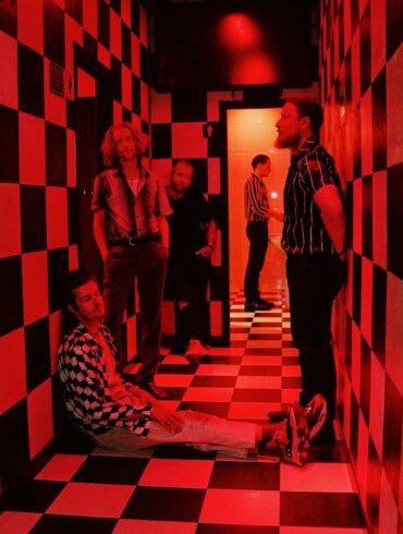 The five members of the band Avalanche Party