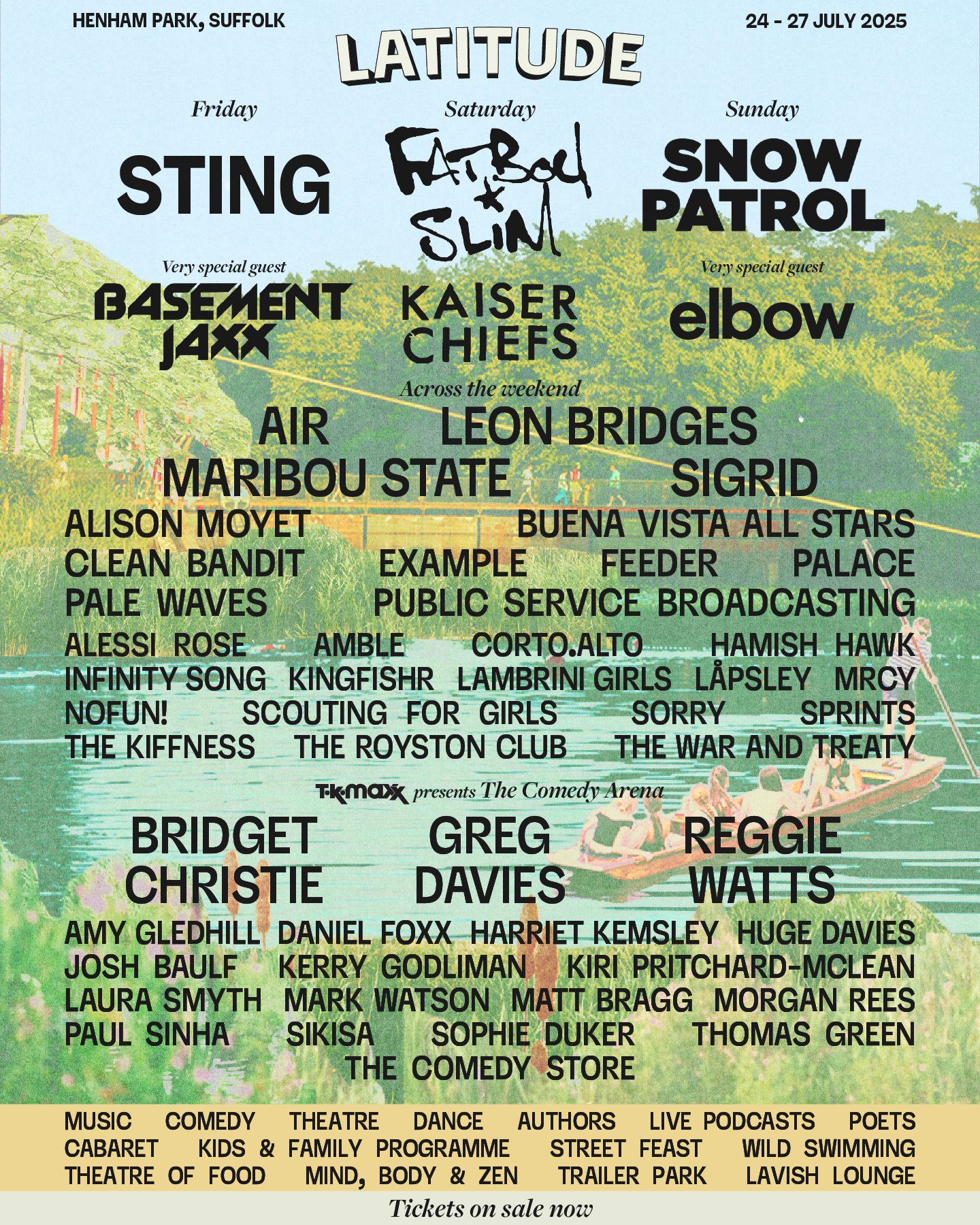 Latitude line-up poster