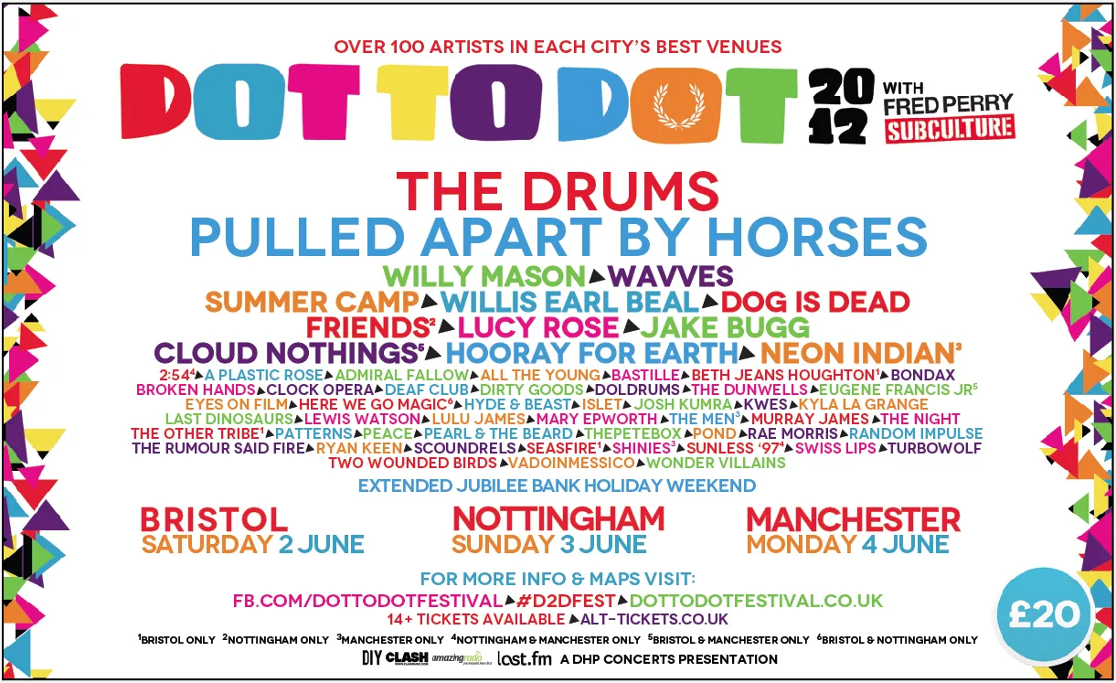 REVIEW: Dot to Dot Festival : Bristol - 02/06/12 50 WIN A PAIR OF TICKETS for DOT to Dot Festival!