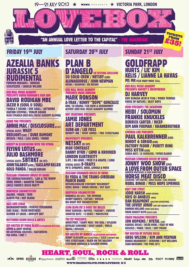 Lovebox 2013 Preview