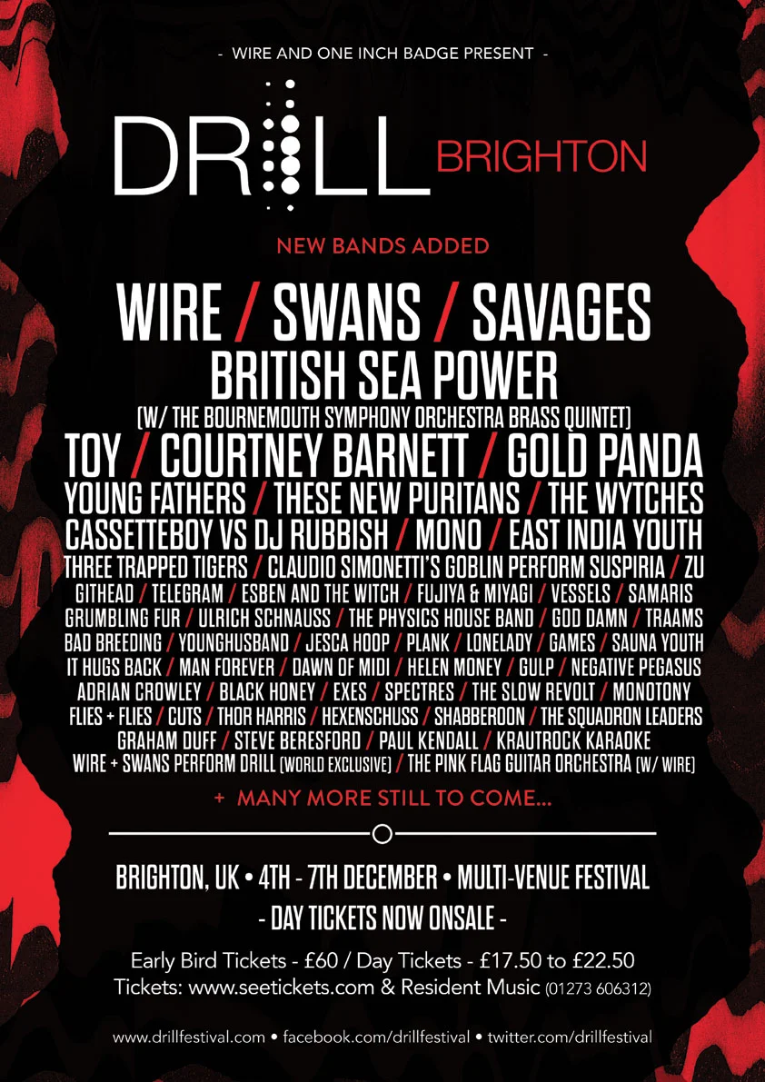 DRILL: BRIGHTON Kicks Off Tonight With The Official Pre-Party 54 DRILL: BRIGHTON – More artists added to their stellar line-up
