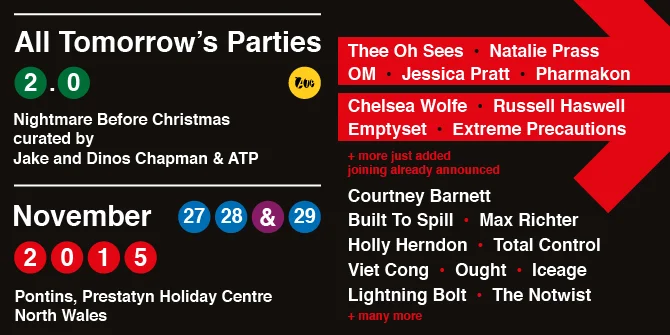 NEWS: more great acts added to the ATP 2.0  Nightmare Before Christmas line-up