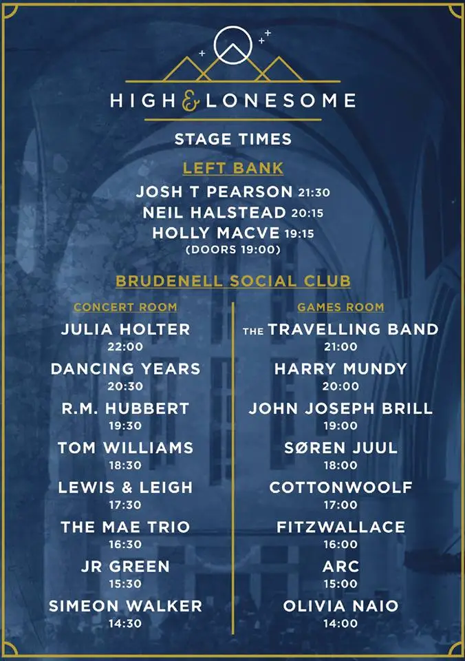 High & Lonesome Festival – Leeds, 14th November 2015 1