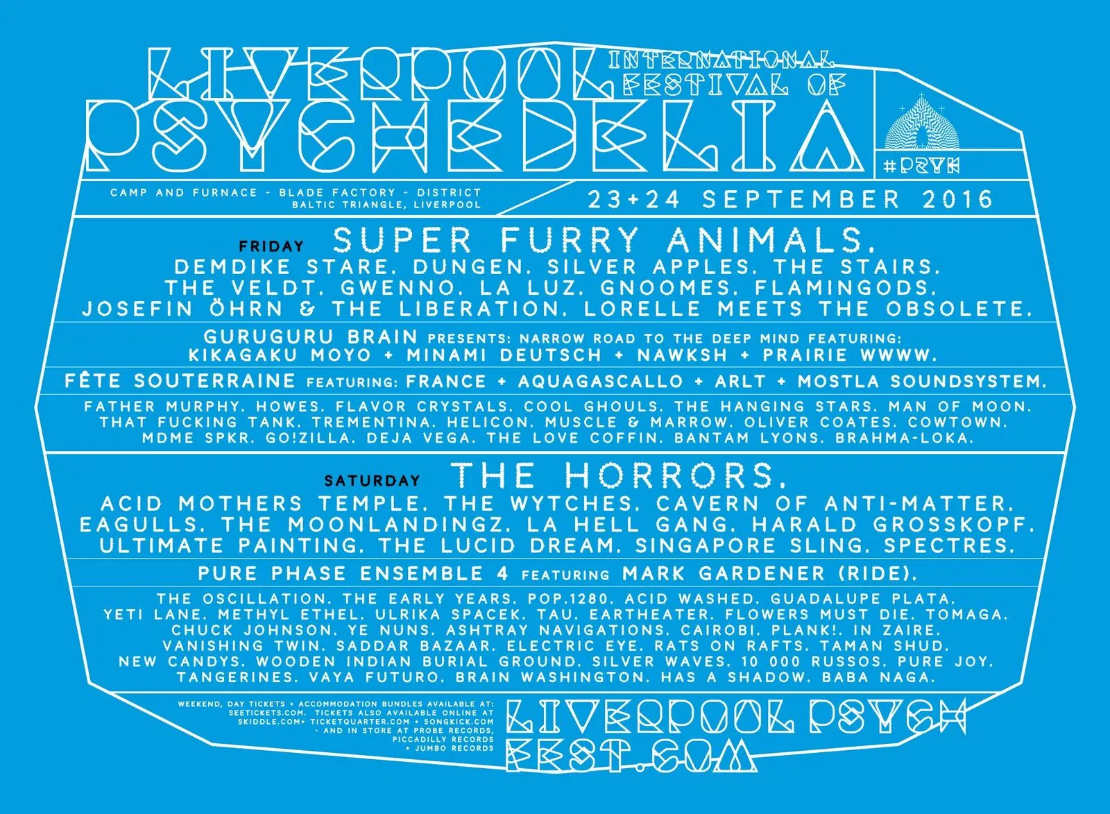 NEWS: second wave of artists announced for Liverpool Psych 2016