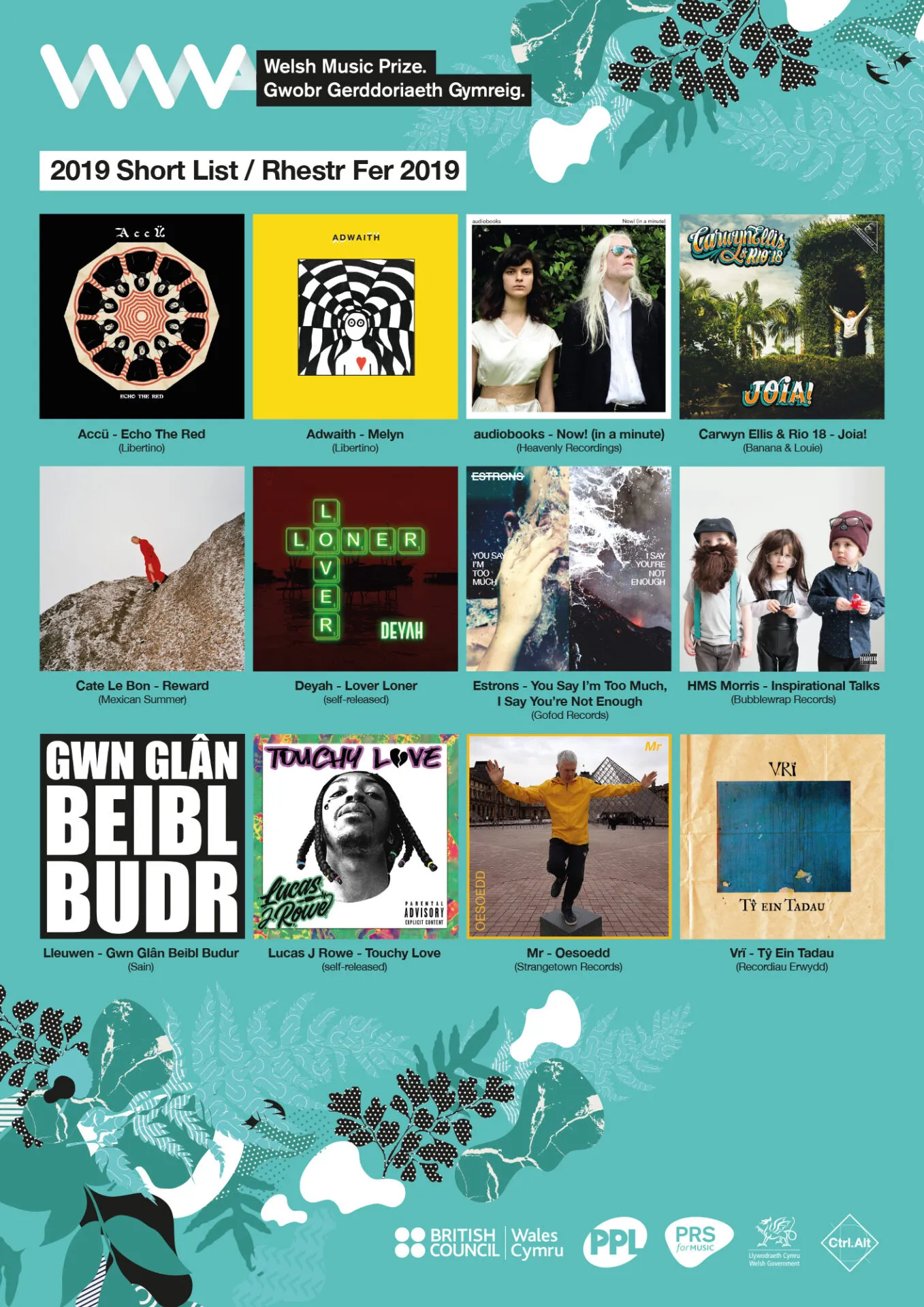 NEWS: Cate Le Bon, audiobooks, Adwaith, Accü & Deyah amongst Welsh Music Prize Nominees