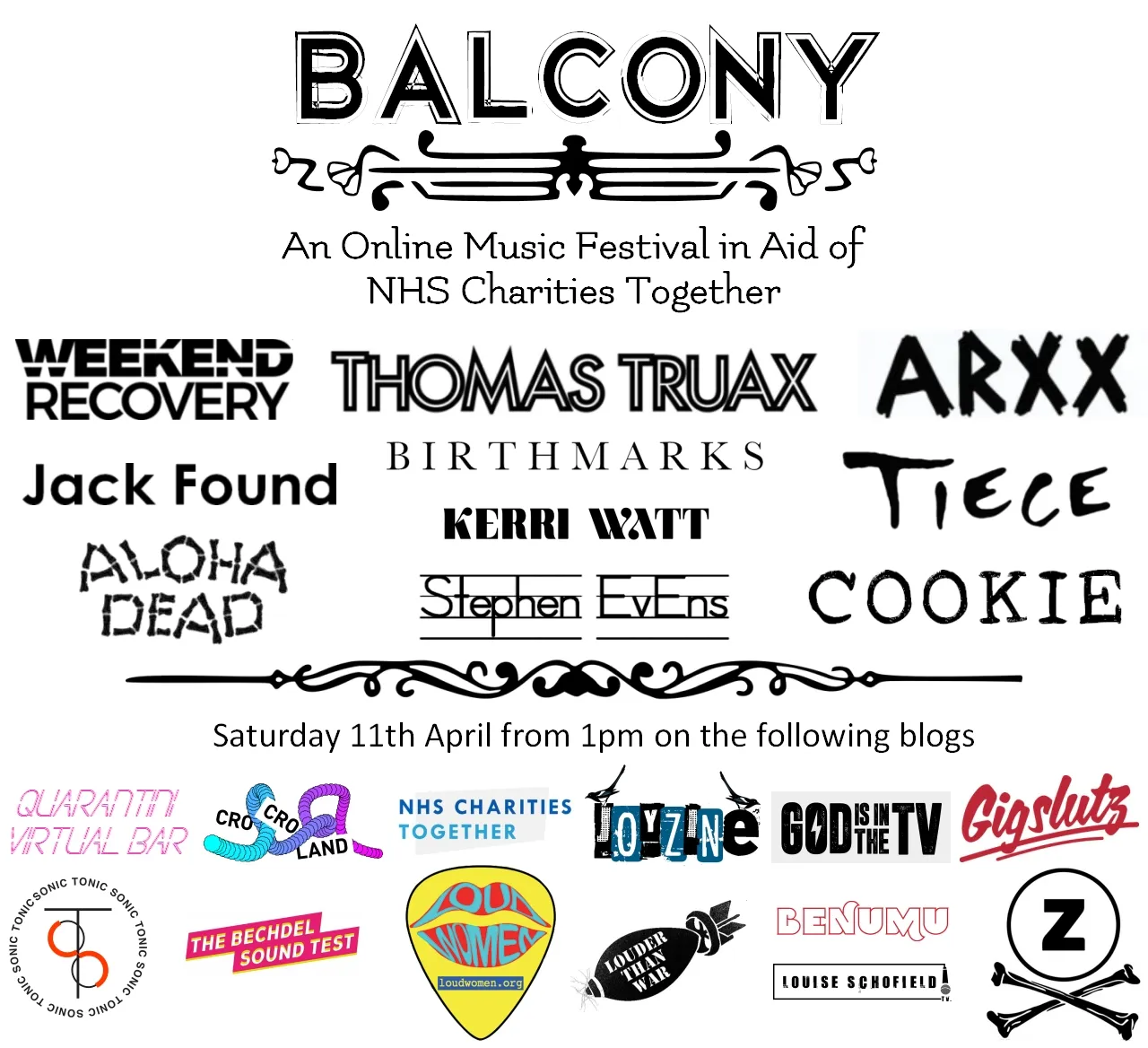 STREAM: Balcony Online Festival 2 today from 1pm !