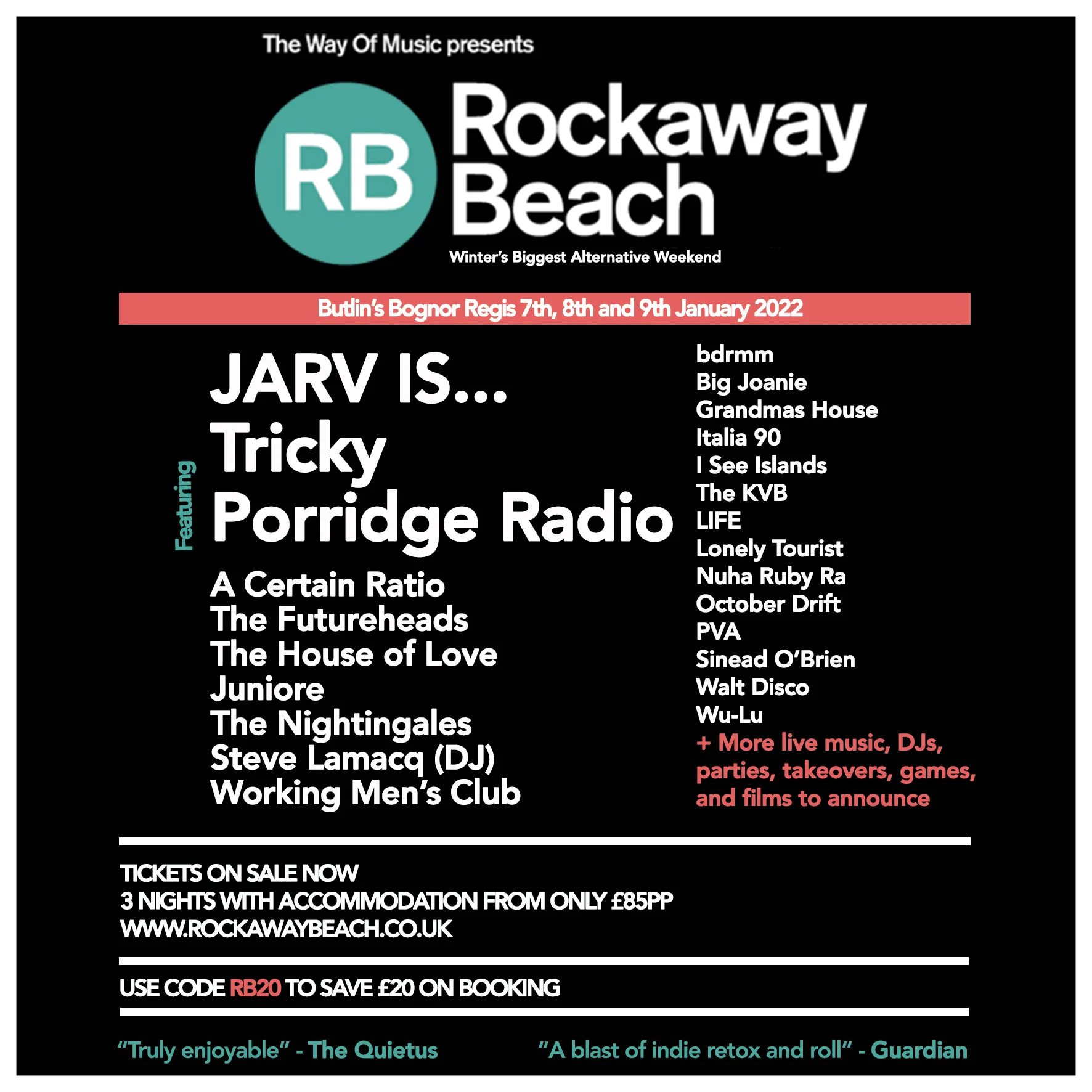 NEWS: More artists announced for Rockaway Beach 2022