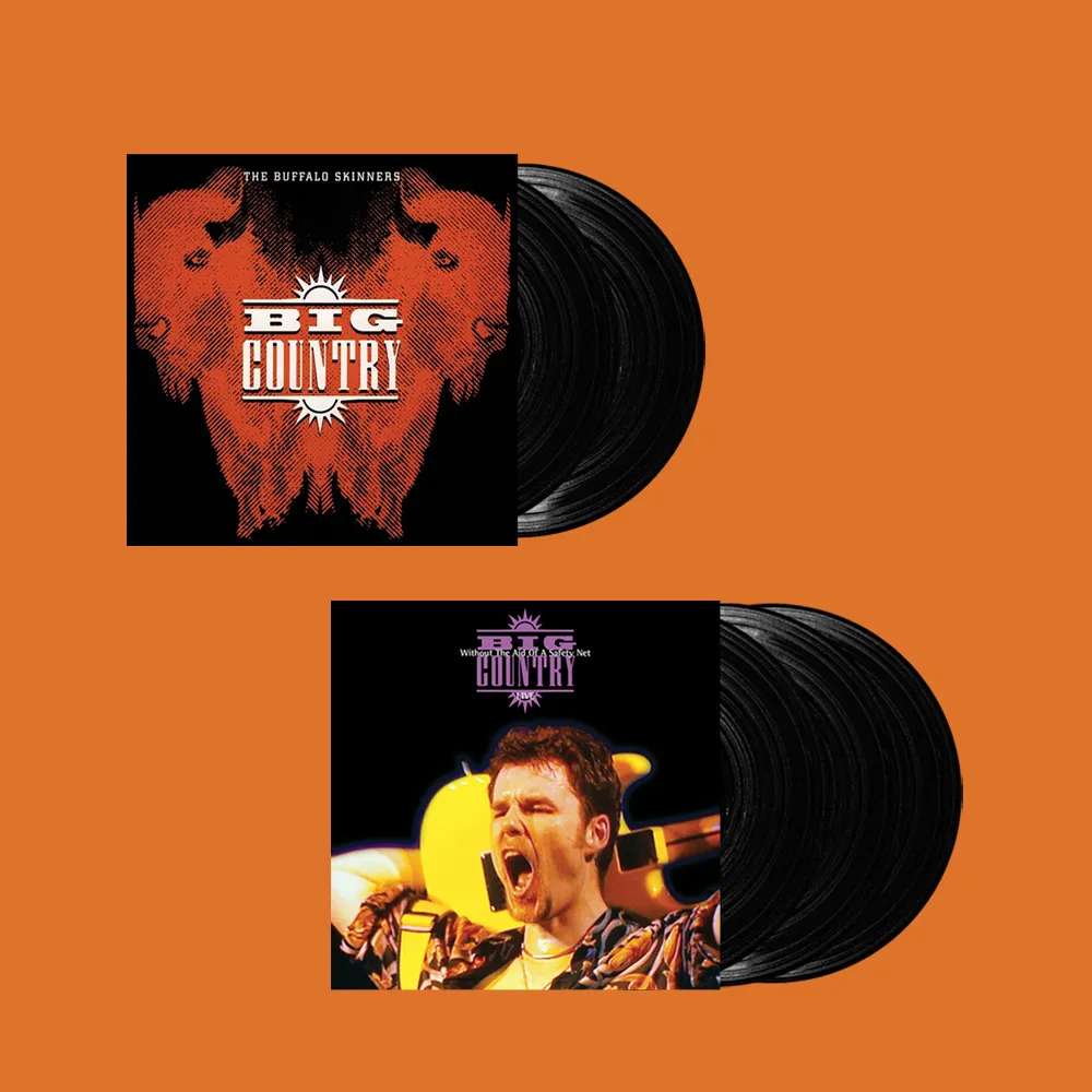 Big Country - The Buffalo Skinners / Without The Aid Of A Safety Net - Live (Vinyl re-issues, Chrysalis)