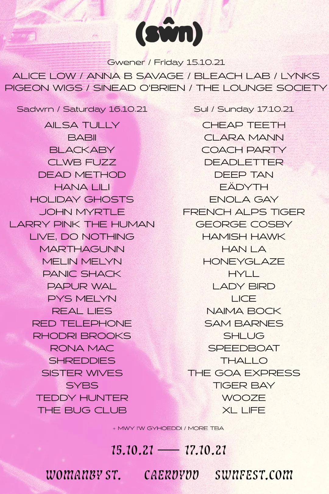 NEWS: Sinead O Brien, Panic Shack, Lynks, Anna B Savage, The Goa Express amongst first wave of names for Sŵn 2021 4