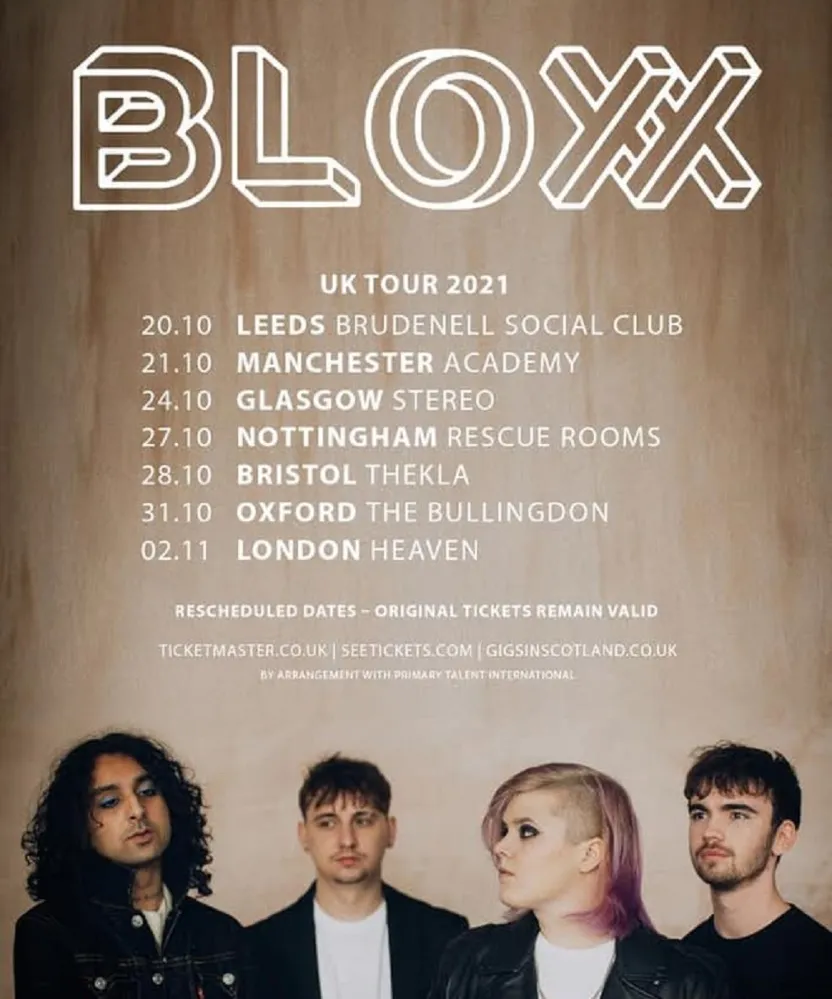 Bloxx / The Rills / Emma McGrath - Manchester Academy 3, 21/10/2021