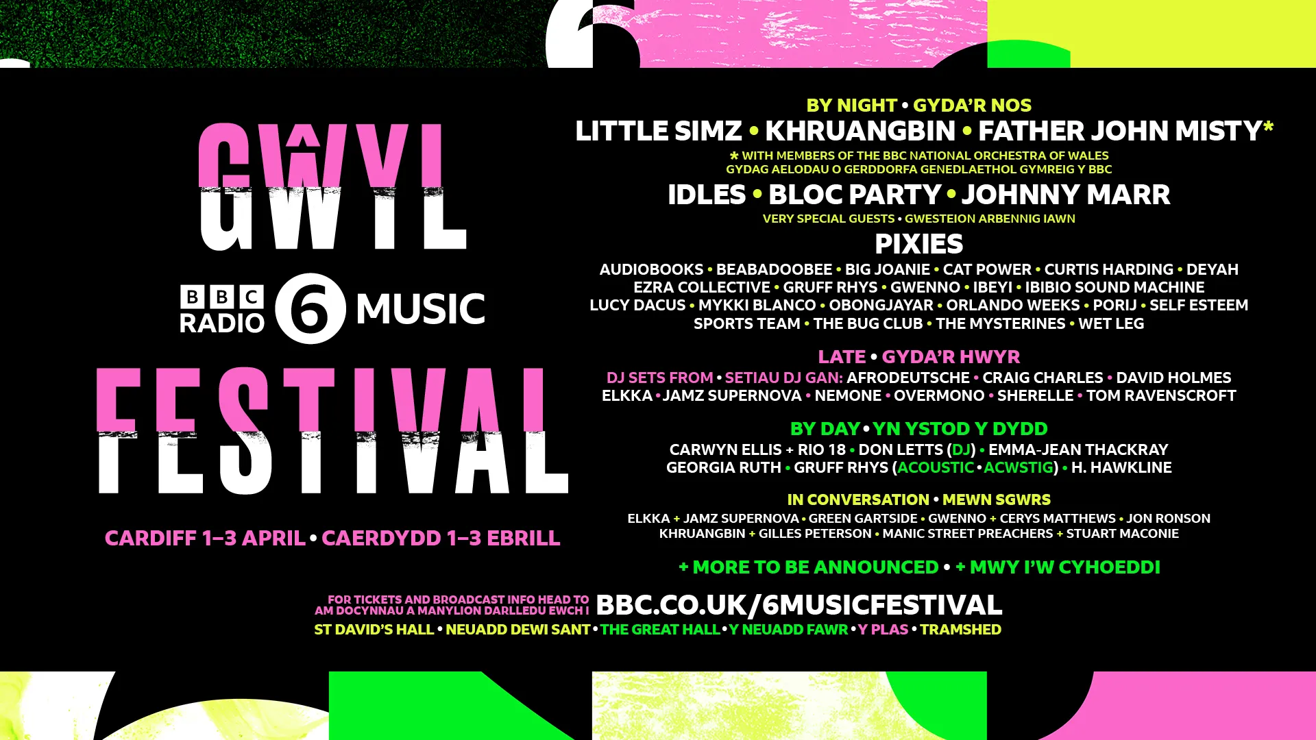 NEWS: Little Simz, Father John Misty, Self Esteem, Pixies and Idles amongst names for BBC 6 Music Festival in Cardiff! 26 NEWS: Little Simz, Father John Misty, Self Esteem, Pixies and Idles amongst names for BBC 6 Music Festival in Cardiff!