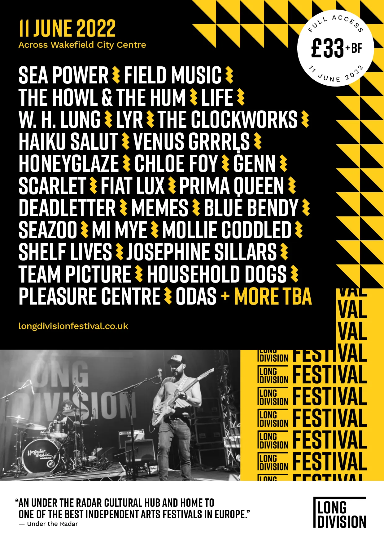 NEWS: first line-up announcements for Long Division Festival 2022 25 NEWS: first line-up announcements for Long Division Festival 2022
