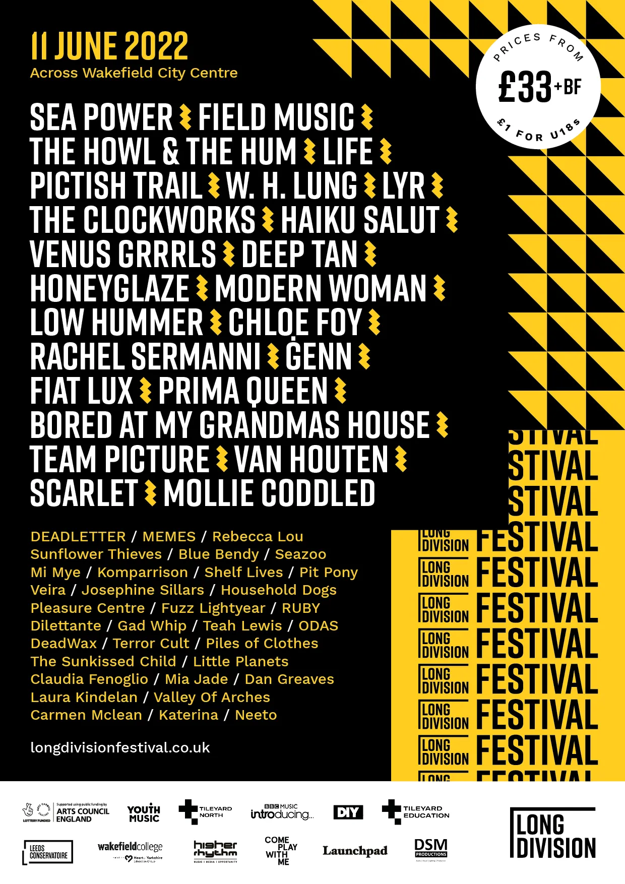 NEWS: Wakefield festival Long Division announce more artists for 2022