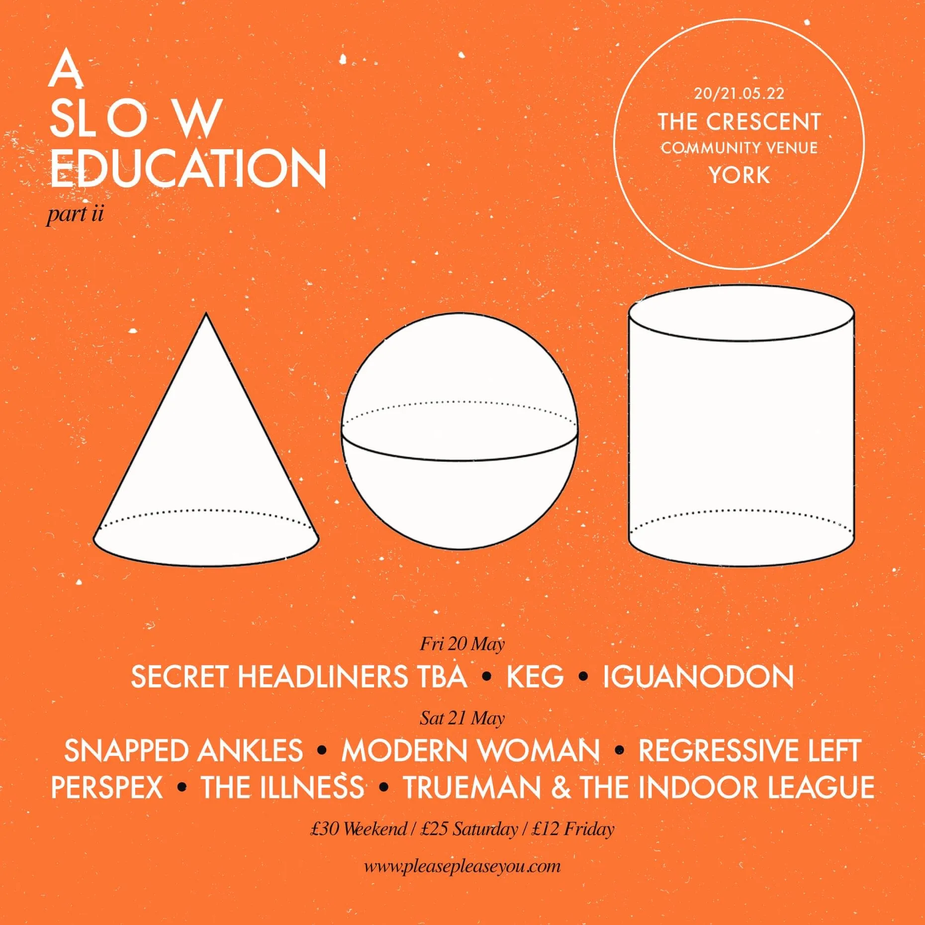 NEWS : A Slow Education returns to York in May 2022