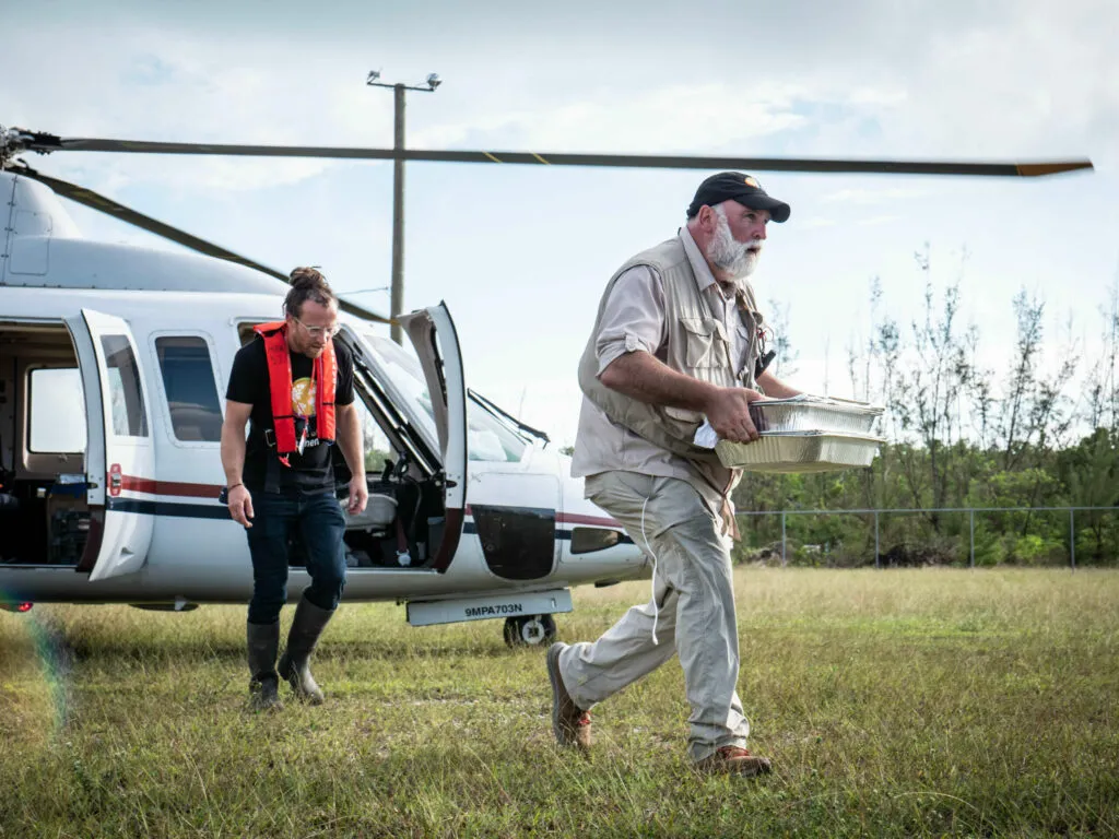 May TV - Jose Andrés' WCK is studied masterfully by Ron Howard and Bosch is Back 24 6. Jose helicoper delivery in Bahamas Sept 20191 scaled 1