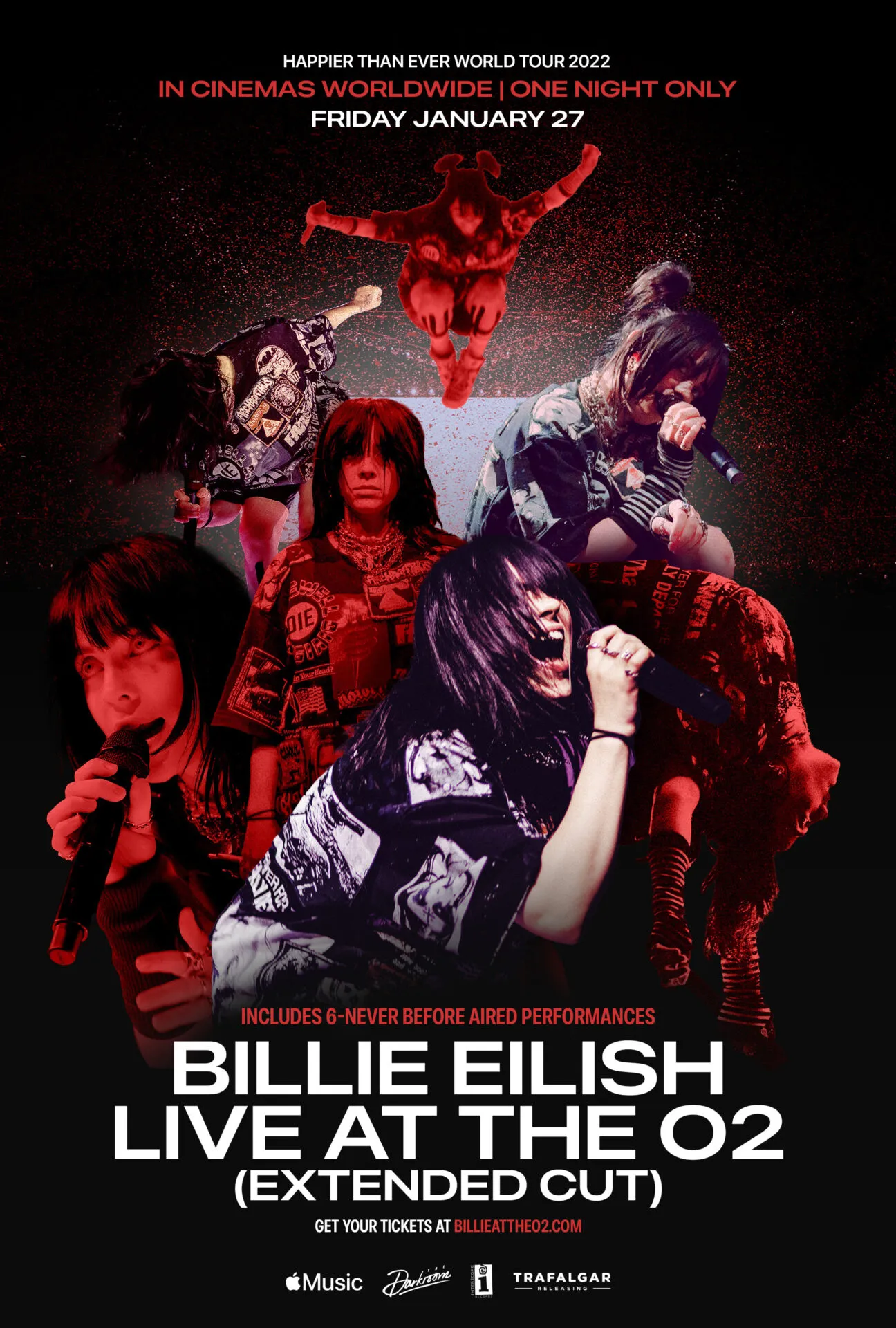 NEWS: Billie Eilish Live at The O2 coming to cinemas worldwide for one night only on 27 January 22 NEWS: Billie Eilish Live at The O2 coming to cinemas worldwide for one night only on 27 January 1