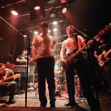 Hotel Lux playing in Sneaky Petes in Edinburgh