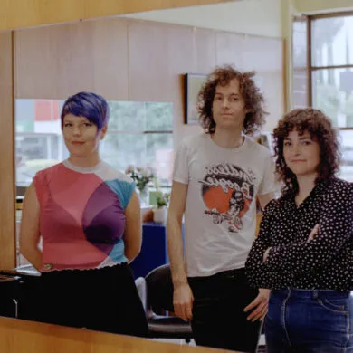 The three members of the band Cable Ties