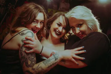 The three members of the band Death Pill