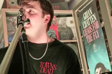 Grian Chatten onstage at Resident Records