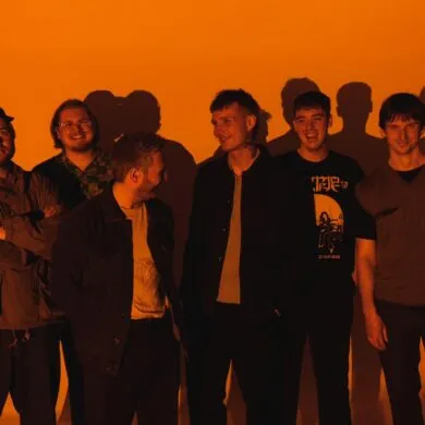 IN CONVERSATION: Adult DVD at Left of the Dial, Rotterdam 22 The six members of the band Adult DVD