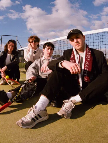 IN CONVERSATION: Courting 26 The four band members of the band Courting