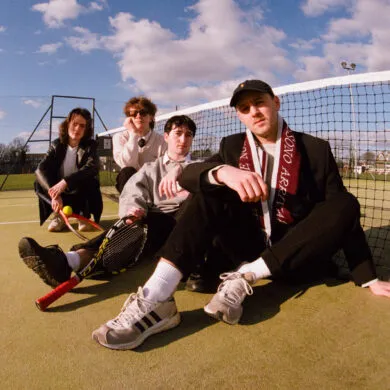 IN CONVERSATION: Courting 28 The four band members of the band Courting