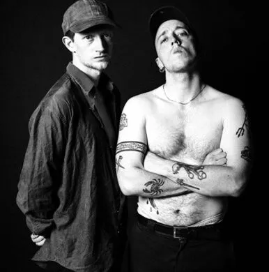 NEWS: Doss release new single 'King of the Castle,' announce debut EP and confirm December live dates in France and UK 36 Black and white photo of Scottish music duo Doss