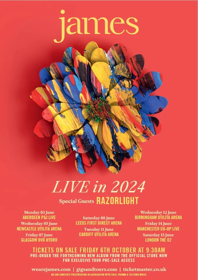 James 2024 Tour Poster