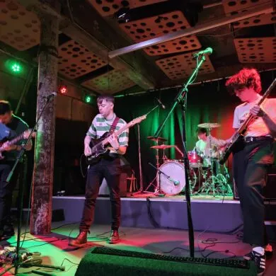 Irish band Scattered Ashes onstage at Stereo in Glasgow