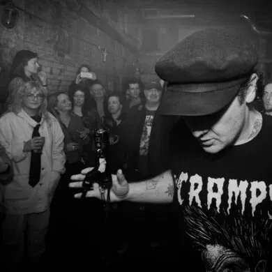 Black and white photo of artist Meryl Streek