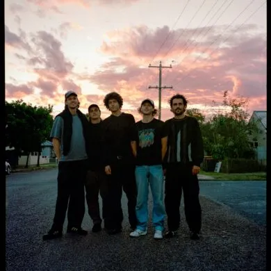 The five members of the Australian band dust