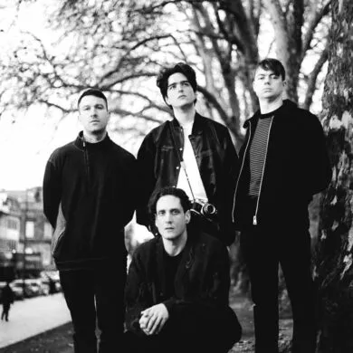 Black and white photo of the band Scattered Ashes