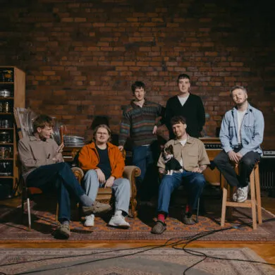 The six members of the band Adult DVDCredit: Matthew Henderson-Newbury