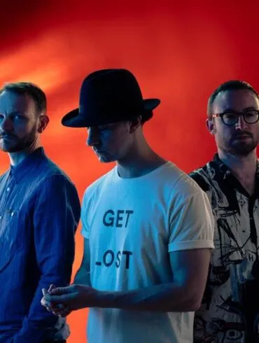 The three members of the band Maximo Park