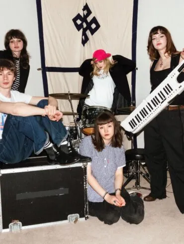 The five members of the band Man/Woman/Chainsaw