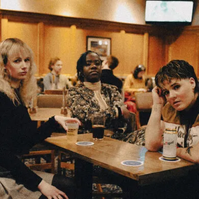 The three members of the band Girlband!