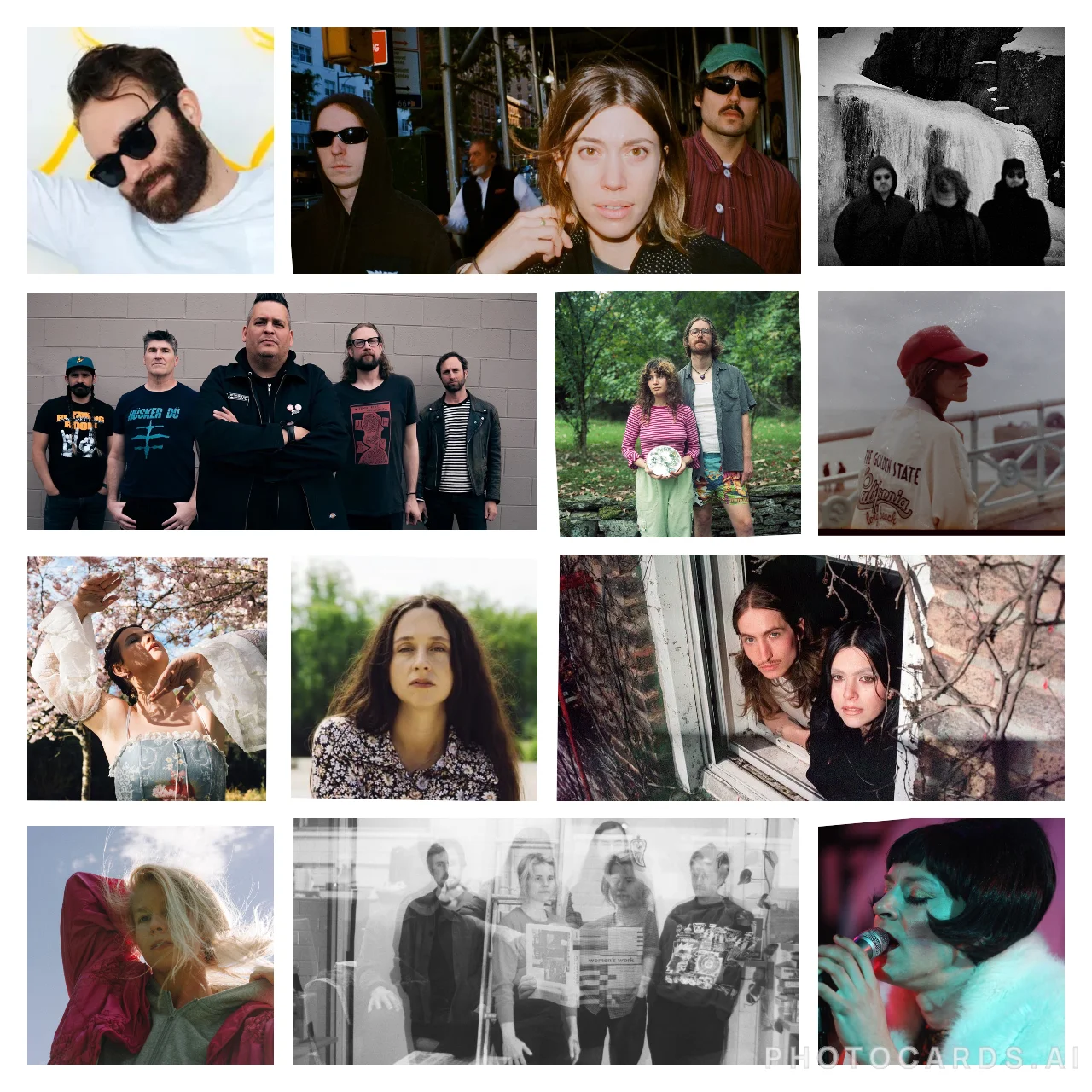 Trev Elkin's Tracks of the Year 2024 22 photocards ai collage