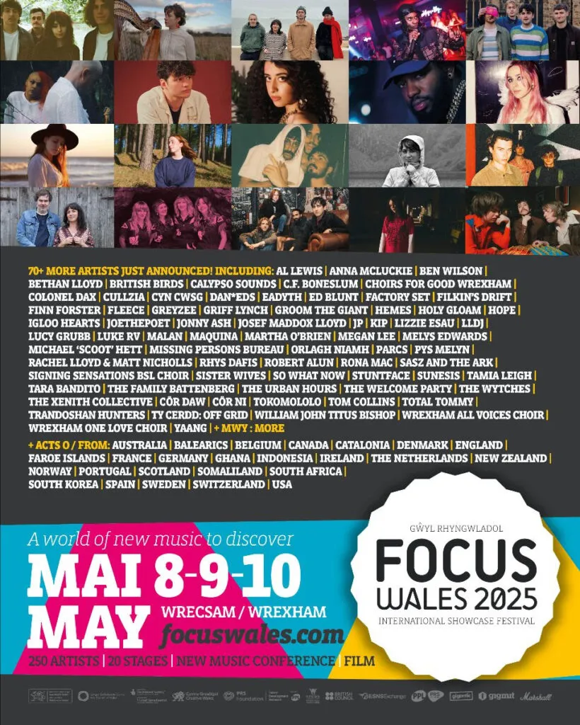 NEWS: em koko & Otto Aday to play GIITTV stage at Focus Wales 2025 24 focuswales25