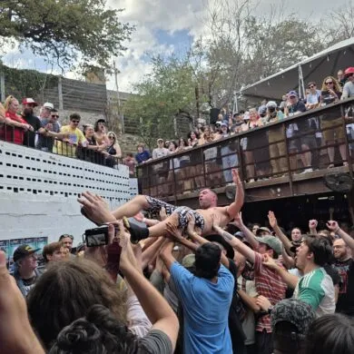 Manchester band Maruja at Mohawk during SXSW