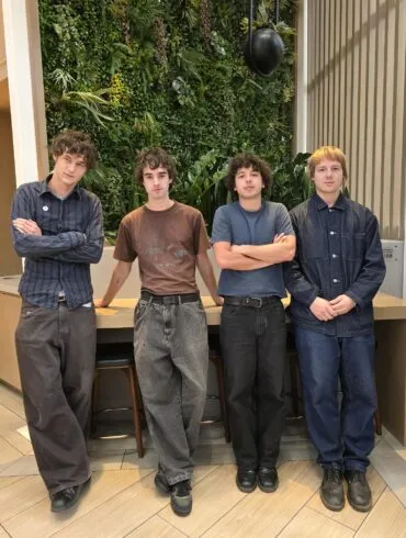 The four band members of Radio Free Alice