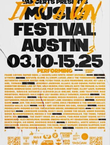 PREVIEW: SXSW - It's A Van Fest 23 It's A Van Fest poster for March 2025