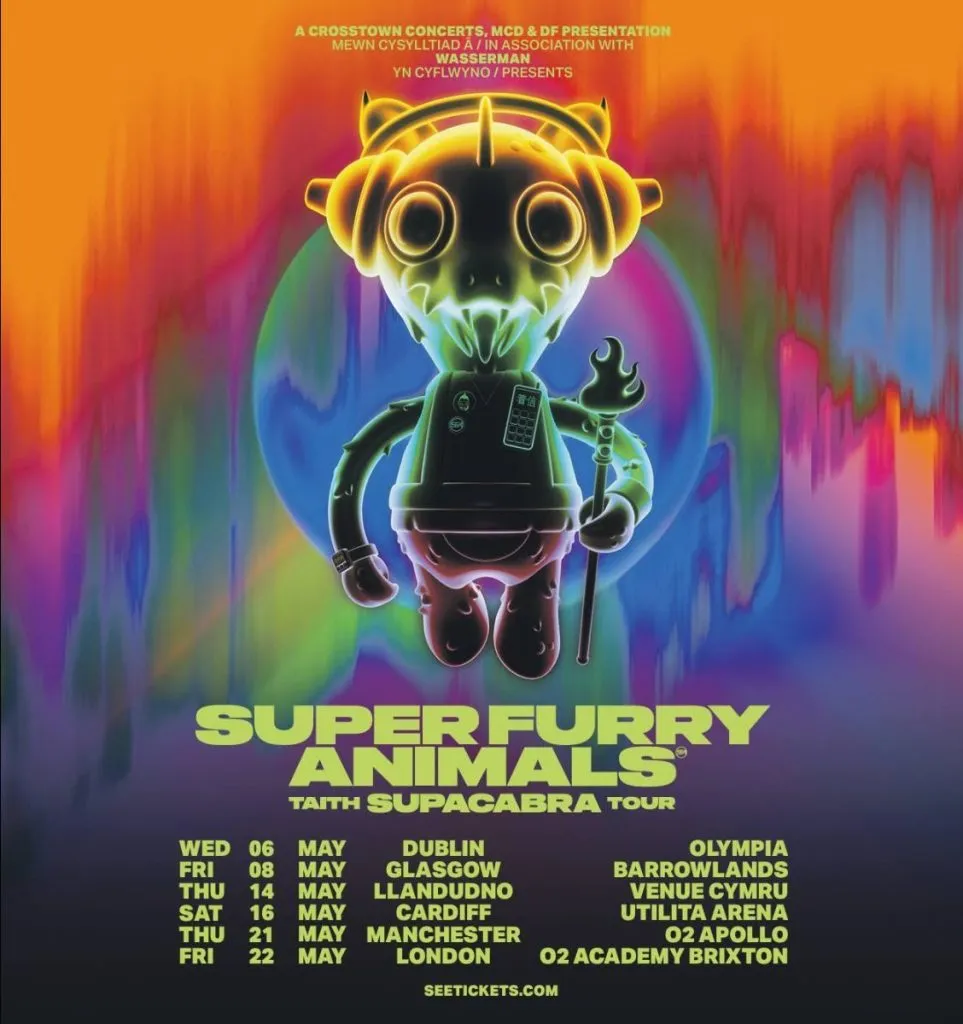 NEWS: Super Furry Animals reunite after a decade for SUPACABRA tour & 'Love Kraft' Reissue 23 sfasupercabra