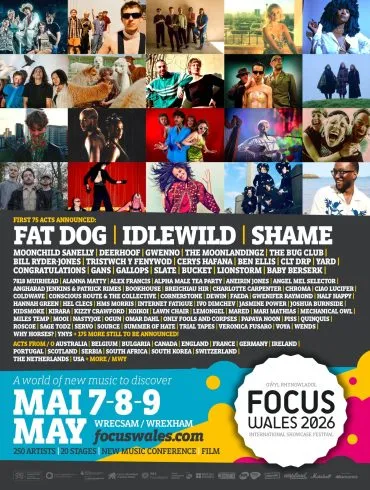 NEWS: FOCUS Wales reveals first wave of artists for 2026 edition 54 1. first wave FOCUS2026 mainposter 4x5