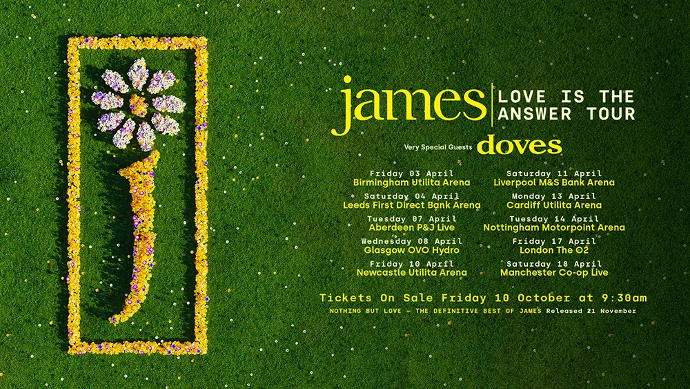 james 2026 uk tour poster 2